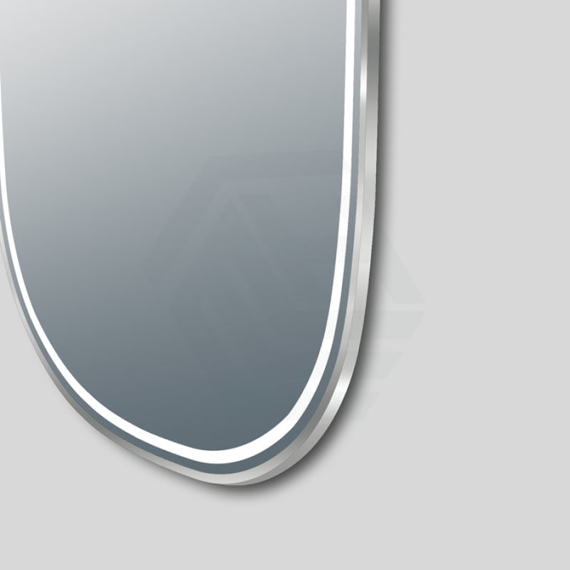 650/1200/1600Mm Led Mirror Silver Framed Oval Front Light