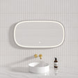 650/1200/1600Mm Led Mirror Silver Framed Oval Front Light Led Mirrors