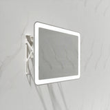 650/800Mm Pull Out Led Mirror White Mechanism Framed Automatic Light Mirrors