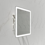 650/800Mm Pull Out Led Mirror White Mechanism Framed Automatic Light Mirrors