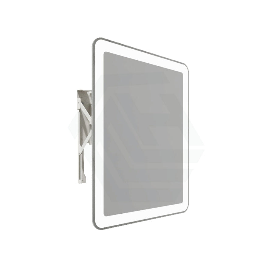 650/800Mm Pull Out Led Mirror White Mechanism Framed Automatic Light Mirrors