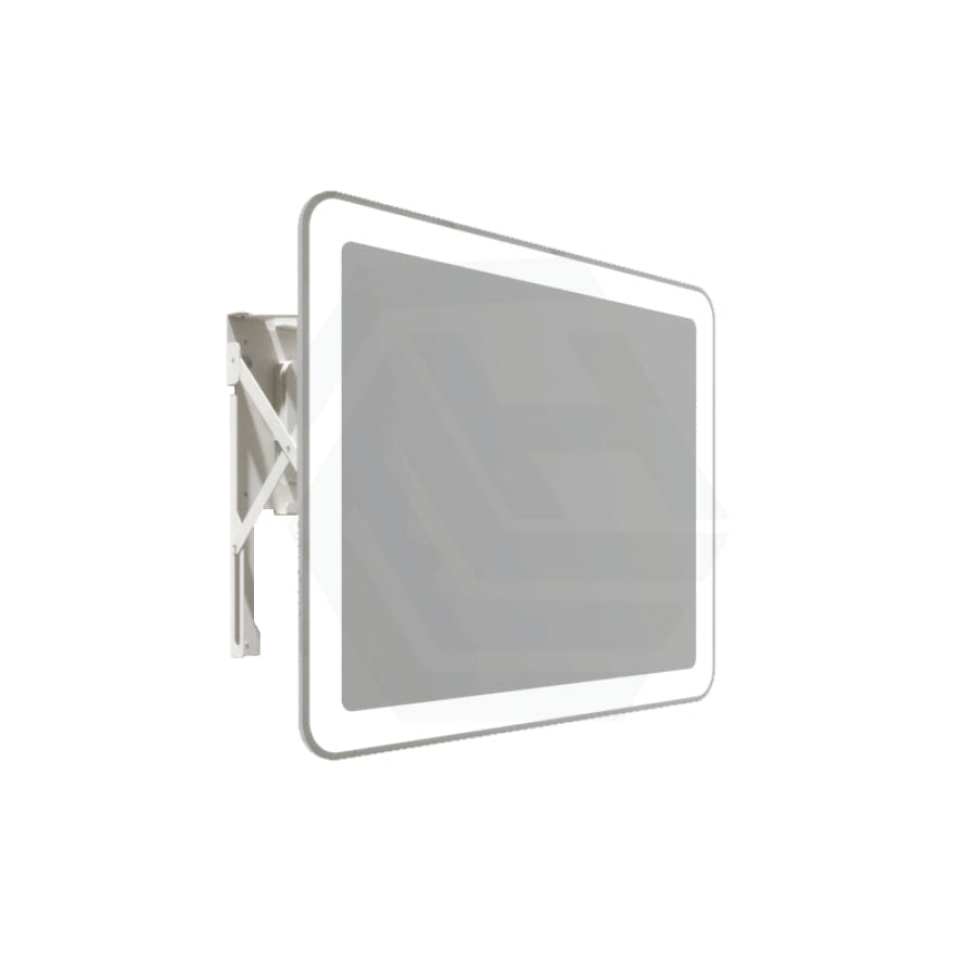 650/800Mm Pull Out Led Mirror White Mechanism Framed Automatic Light Mirrors