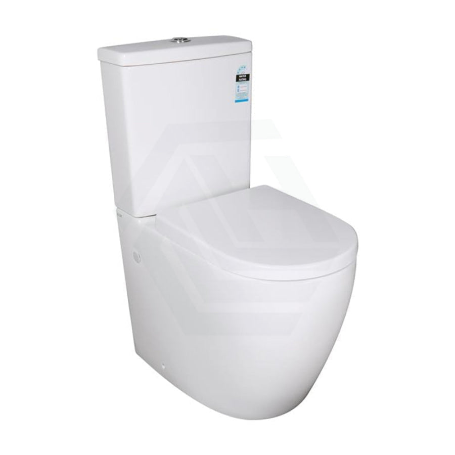 660mm Gloss White Ceramic Toilet Suite Box Rim - MyHomeware