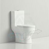 665X375X830Mm Right Or Left Hand Skew Trap Toilet Suite Tornado Flushing Ceramic Back And Bottom