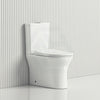 608X360X800Mm Bathroom Back To Wall Toilet Suite Rimless Slim Duraplas Seat Ceramic Gloss White