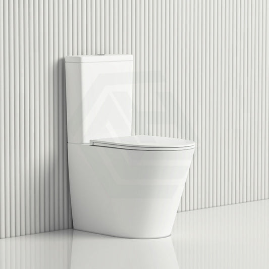 670X360X850Mm Bathroom Rimless Matt White Toilet Suite Comfort Height Back To Wall Suites