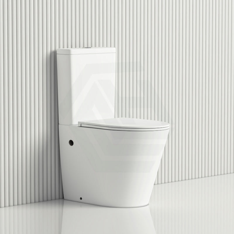 670X360X850Mm Bathroom Rimless Matt White Toilet Suite Comfort Height Back To Wall Suites