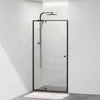 Semi-frameless Shower Screen Wall To Wall Pivotal Door Black