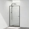 Semi-frameless Shower Screen Wall To Wall Pivotal Door Black