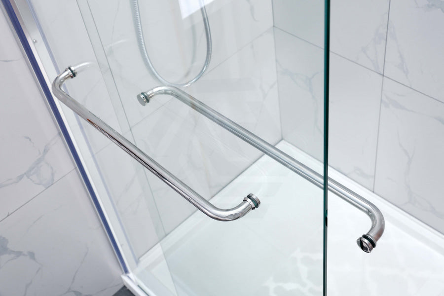 Variant Colour Semi-Frameless Bi-Fold Swing Door Shower Screen