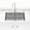 Stainless Steel Kitchen Sink Double Bowls 740mm