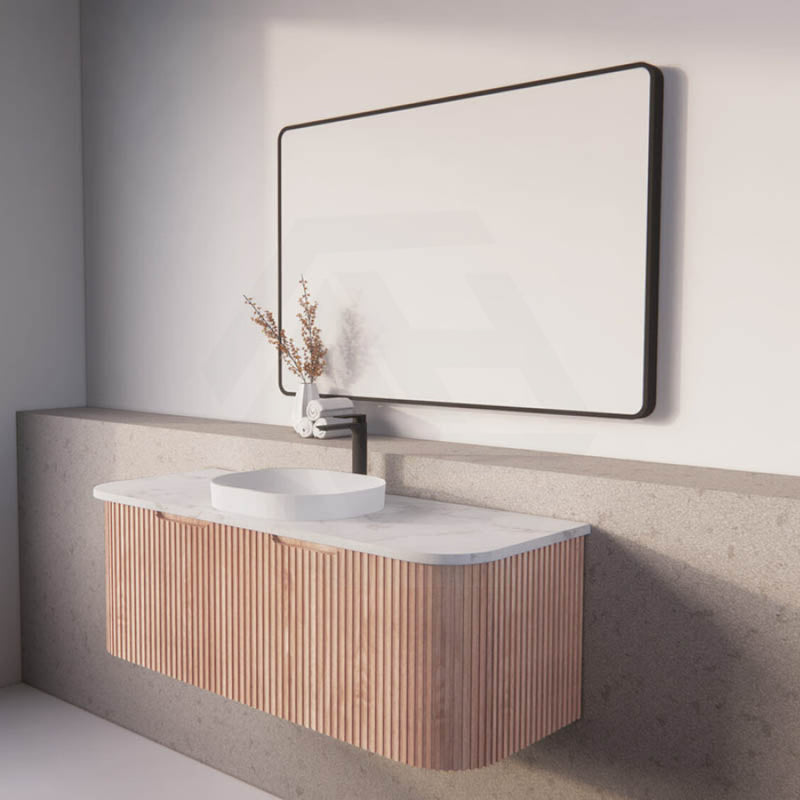 750-1500mm Bergen Wall Hung Vanity Solid Timber PVC Coating MDF Board Bathroom Cabinet