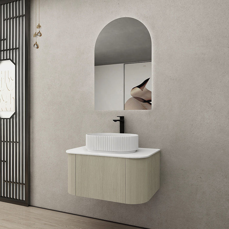 750-1500Mm Ceto Bronte Coastal Oak Wall Hung Bathroom Vanity Push-To-Open Vanities