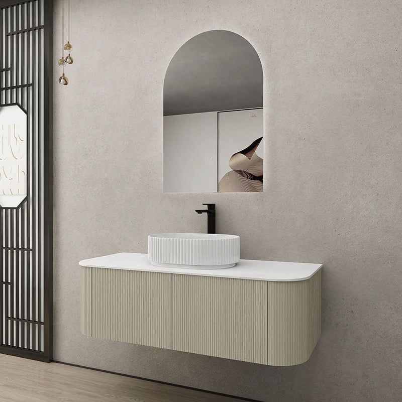 750-1500Mm Ceto Bronte Coastal Oak Wall Hung Bathroom Vanity Push-To-Open Vanities
