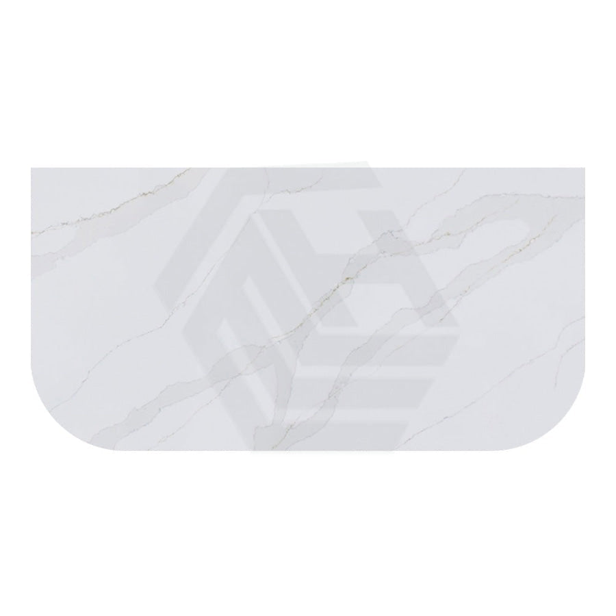 20/40Mm Curved Edge Stone Top For Above Counter Basins Calacatta Quartz Dolce Tree 600-1500Mm Vanity