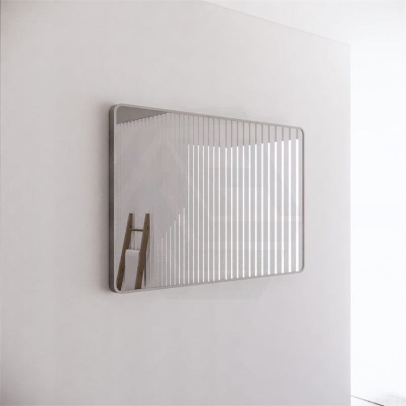 750/800/900/1200Mm Bathroom Brushed Nickel Framed Rectangle Mirror Wall Mounted Vertical/Horizontal