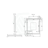 750/800/900/1200Mm Rectangle Brushed Nickel Framed Led Mirror Touch Sensor Horizontal/Vertical