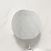 750/900/1200/1500Mm Rosy Oval Wall Hung Plywood Shaving Cabinet Semi Matt White Pencil Edge Mirror