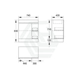 2-Drawer 1-Door 750/900/1200Mm Freestanding Bathroom Vanity Kickboard Single Multi-Colour Cabinet