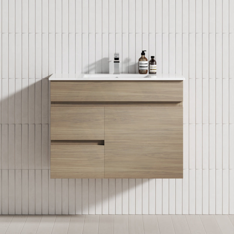 MDF Narrow Wall Hung Vanity Premium 750mm - MyHomeware