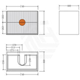 600-1500Mm Wall Hung Plywood Vanity White Linear Surface Single/Double Bowls Cabinet 