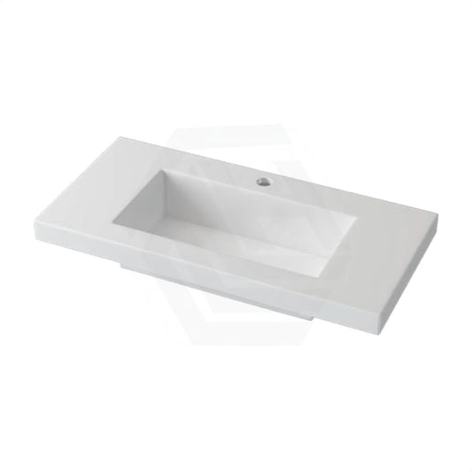 750X370X140Mm Narrow Poly Top For Bathroom Vanity Single Bowl 1 Tap Hole Tops
