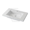 750X460X135Mm Poly Top For Bathroom Vanity Single Bowl Matt White 1 Tap Hole No Overflow Tops