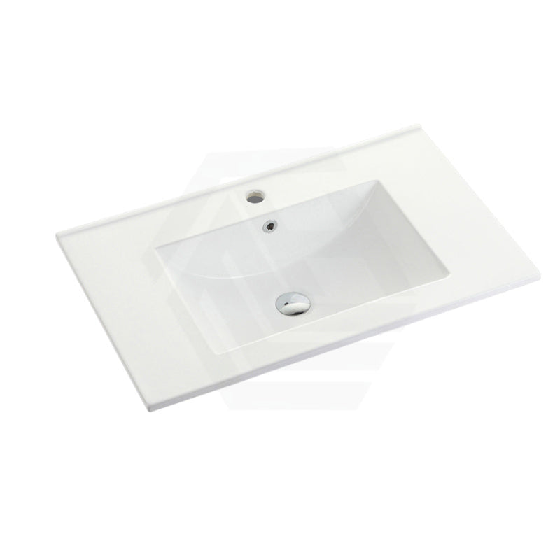 760X465X175Mm Ceramic Top For Bathroom Vanity Single Bowl 1 Or 3 Tap Holes Available Gloss White