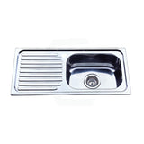 Eden 765X365X180mm Stainless Steel Kitchen Sink Left Right Single Bowl Available Hand