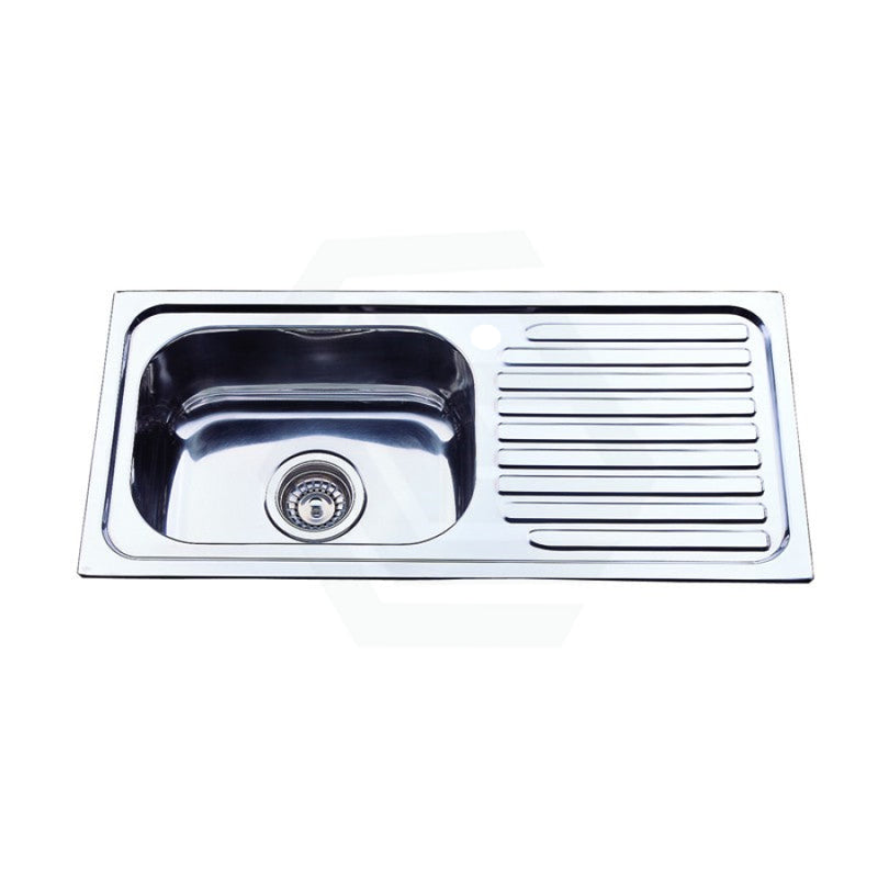 Eden 765X365X180Mm Stainless Steel Kitchen Sink Left Right Single Bowl Available Hand