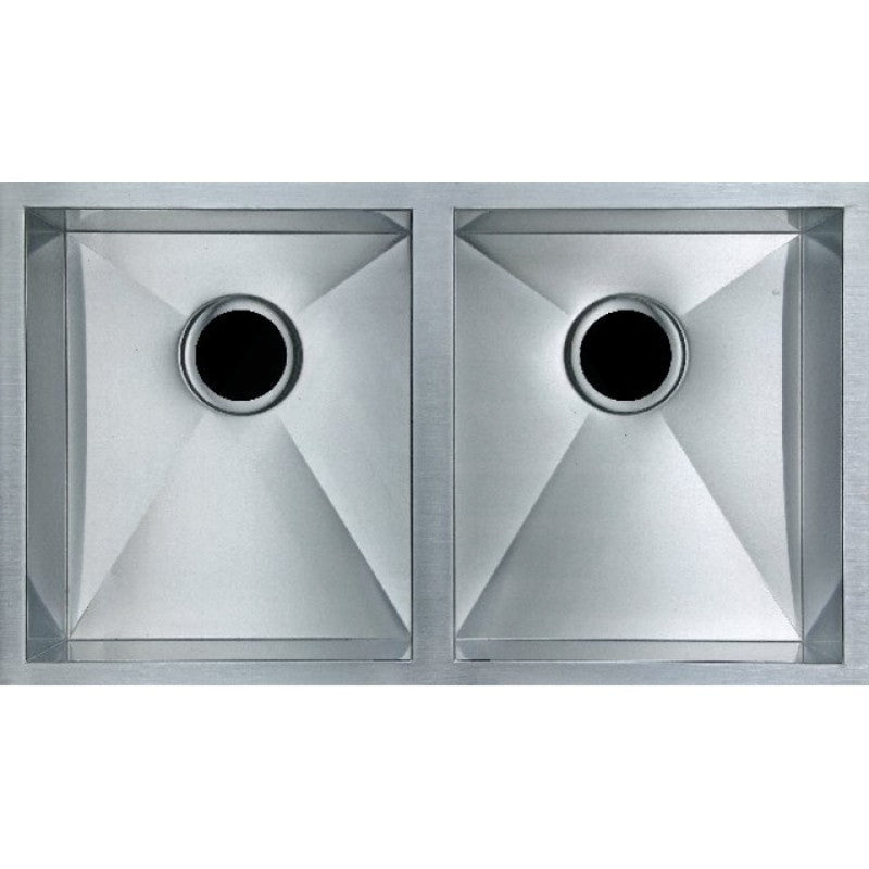 770X450X215Mm 1.2Mm Handmade Top/undermount Double Bowls Kitchen Sink