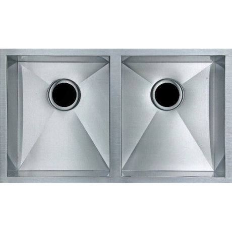 770X450X215mm 1.2mm Handmade Top/undermount Double Bowls Kitchen Sink