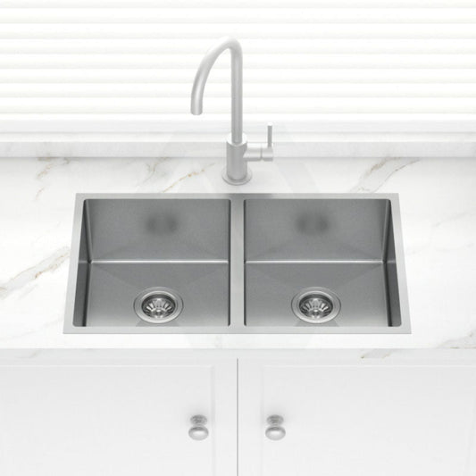 Stainless Steel Kitchen Sink Double Bowls 770mm