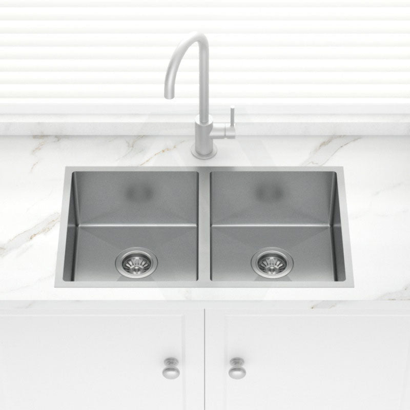 Stainless Steel Kitchen Sink Double Bowls 770mm