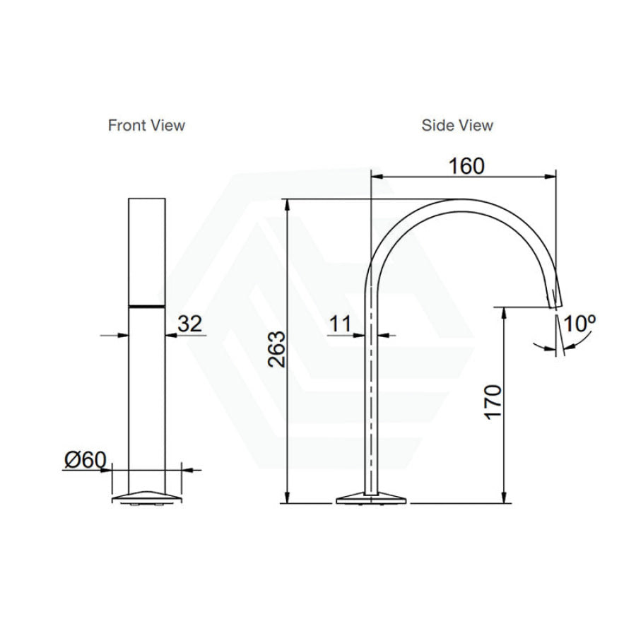 N#3(Nickel) Kohler Components Brushed Nickel Hob Mount Ribbon Basin Spout With Top Assembly Rocker