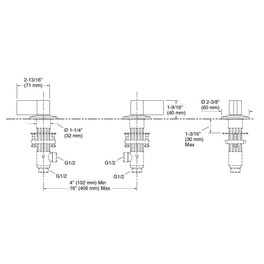 Kohler Components™ Bathroom Sink Tap Sets With Tube Design Bath/Basin
