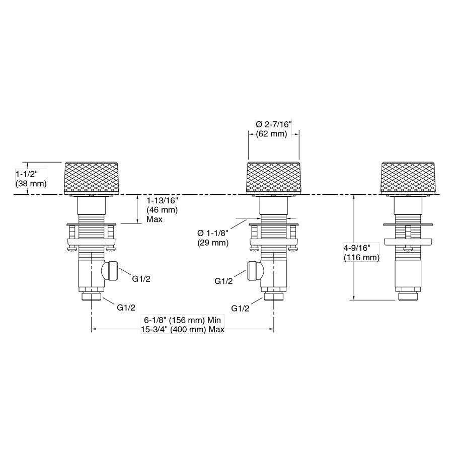 Kohler Components™ Bathroom Sink Tap Sets With Tube Design Bath/Basin