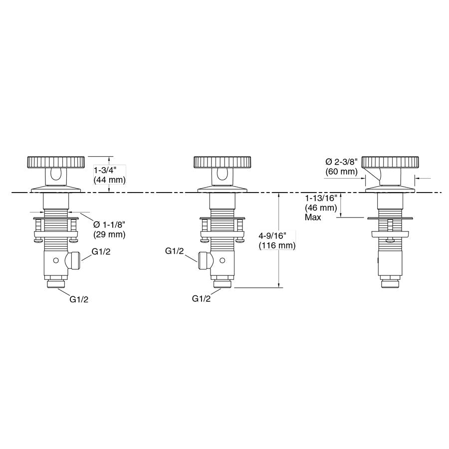 Kohler Components™ Bathroom Sink Tap Sets With Tube Design Bath/Basin