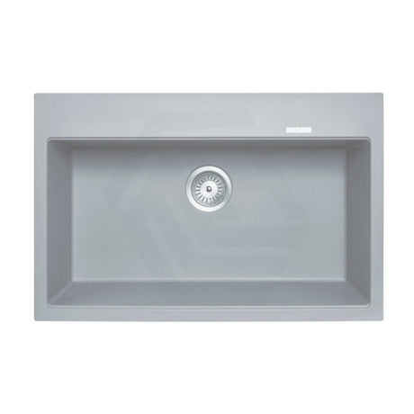 780X510X220mm Carysil Concrete Grey Single Bowl Granite Stone Kitchen Laundry Sink Top/ Under Mount