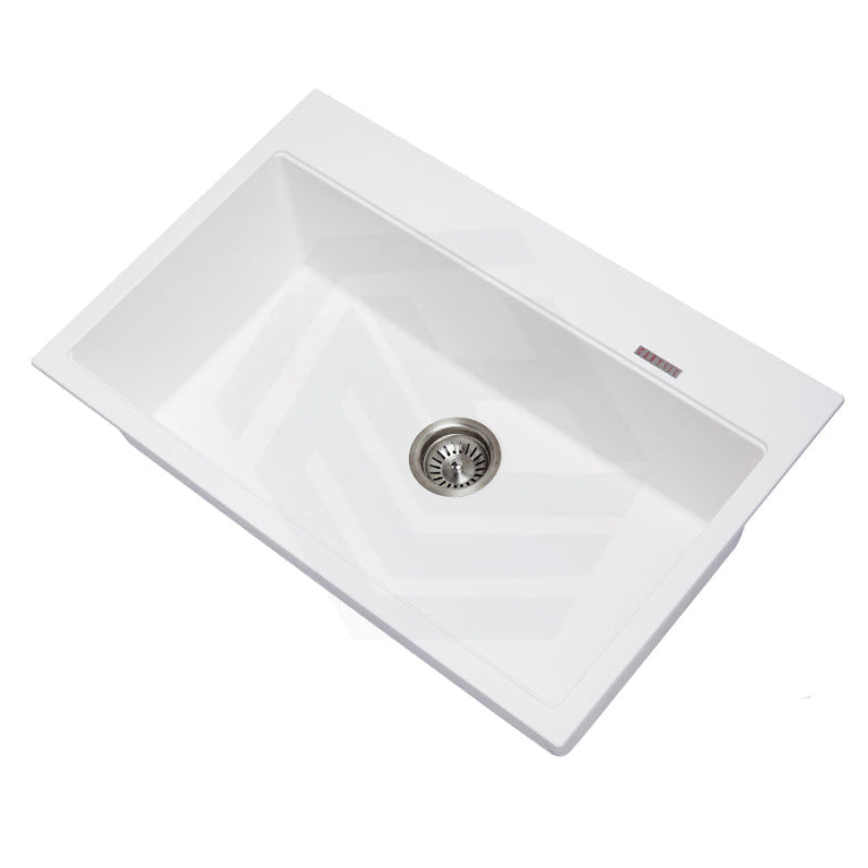 780X510X220Mm Carysil White Single Bowl Granite Stone Kitchen Laundry Sink Top/under Mount Products
