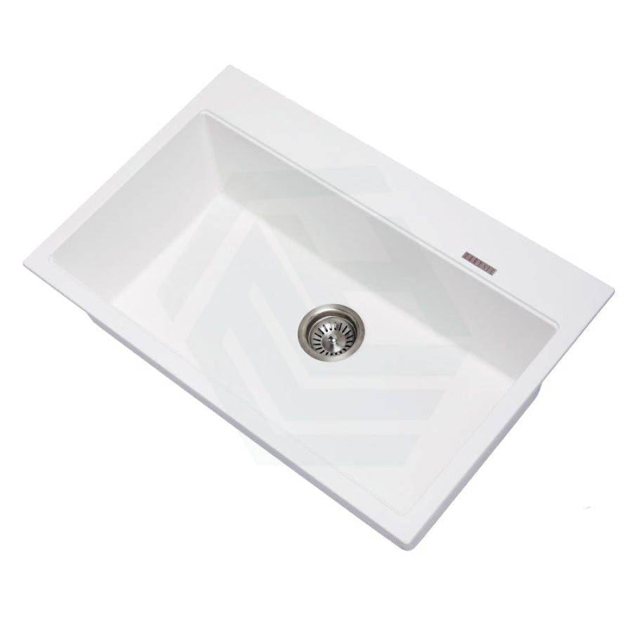 780X510X220mm Carysil White Single Bowl Granite Stone Kitchen Laundry Sink Top/ Under Mount Products