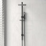Twin Shower Station Top Water Inlet Suqare Matt Black