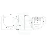 800/1000Mm Acrylic Asymmetrical Led Mirror Touch Sensor Special Shape Mirrors