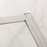 800-1200Mm Square / Rectangle Shower Screen Chrome Semi-Frameless Double Sliding 6Mm Glass 1900Mm