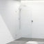 900/1000/1200X2000Mm Frameless Curved Corner Shower Screen Single Door Fixed Panel 10Mm Glass With