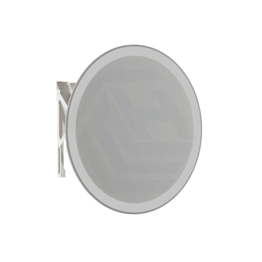 800Mm Round Pull Out Led Mirror White Mechanism Framed Automatic Light Mirrors