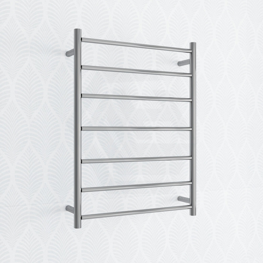 800X600X122mm Round Chrome Electric Heated Towel Rack 7 Bars Stainless Steel
