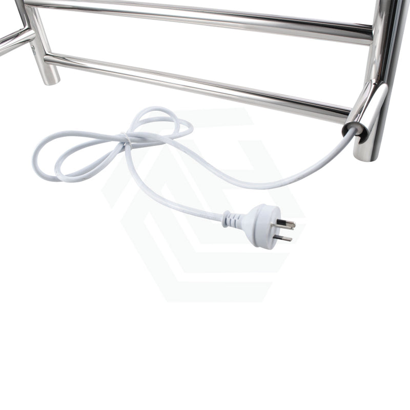 800X600X122mm Round Chrome Electric Heated Towel Rack 7 Bars Stainless Steel