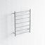 800X600X122Mm Round Chrome Electric Heated Towel Rack 7 Bars Stainless Steel Rails