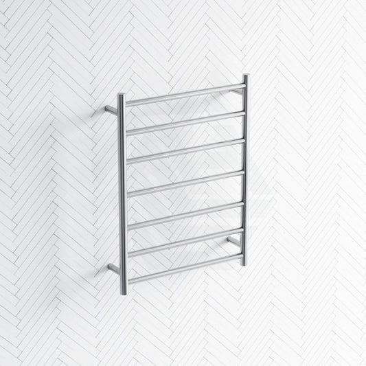 800X600X122Mm Round Chrome Electric Heated Towel Rack 7 Bars Stainless Steel Rails